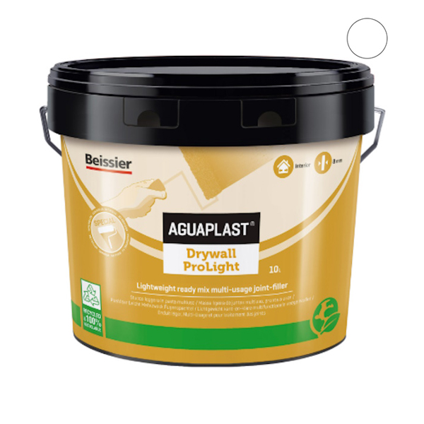 Aguaplast Drywall Prolight Stucco in Pasta Bianco LT 10 - AGUAPLAST